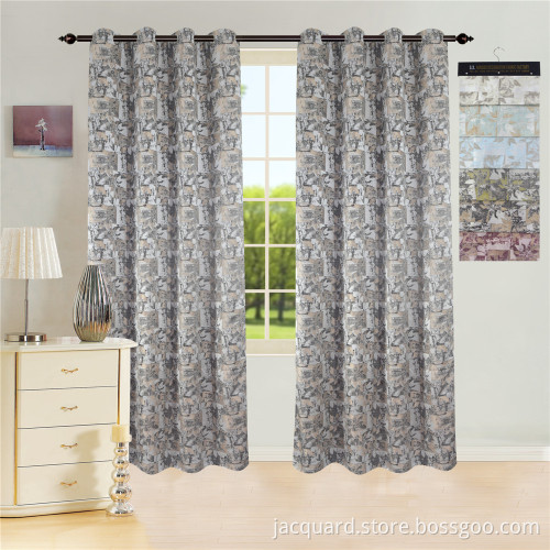 New Style Beautiful Fashion Finished Curtain Jacquard